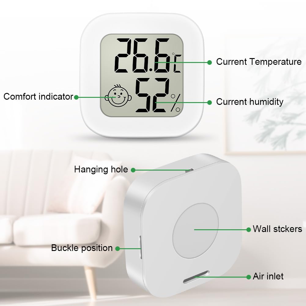 Detalle 2 de Ainiv Thermomètre Hygromètre Intérieur