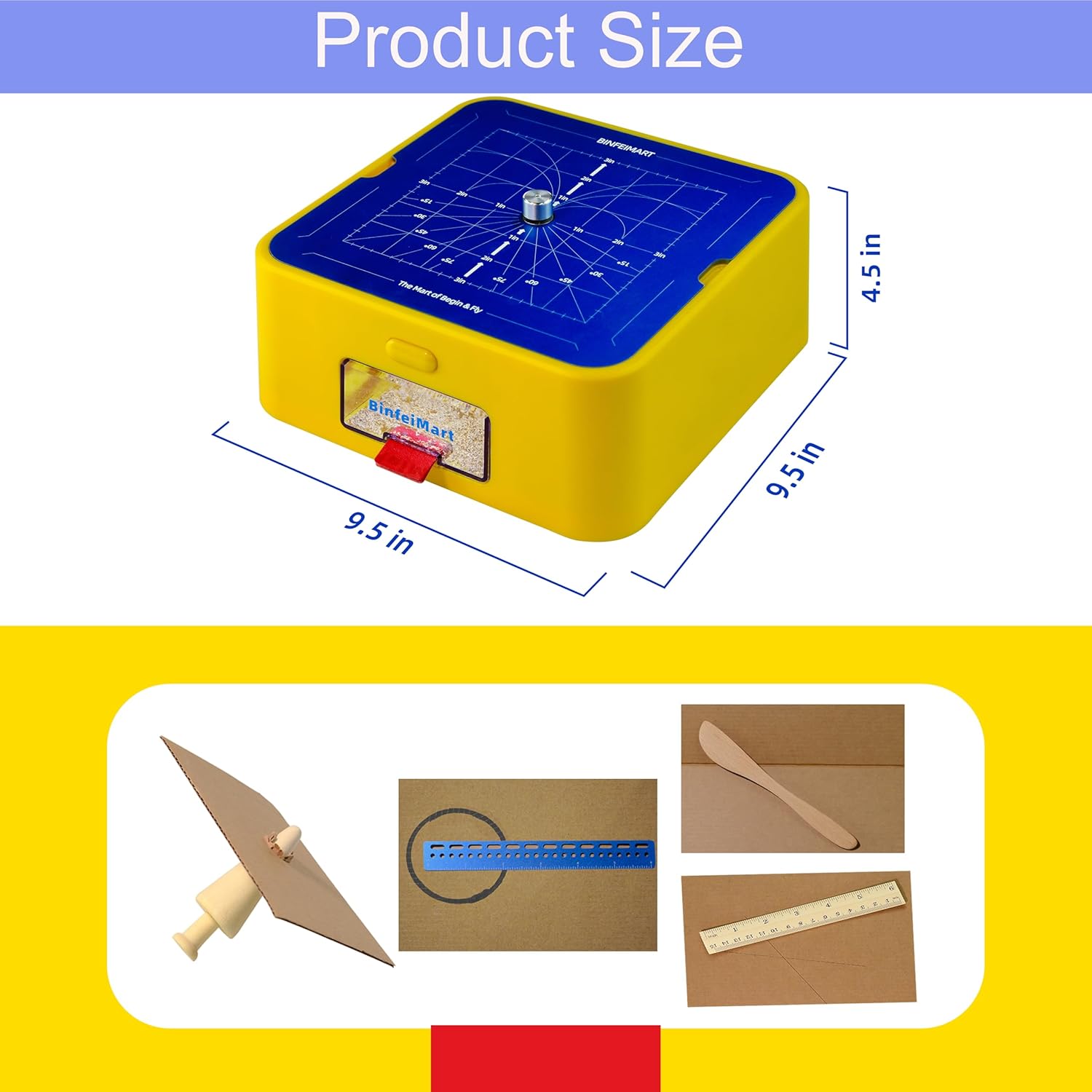 Detalle de BinfeiMart Kid Safe Cardboard Cutter — Safe DIY Craft Knife for Kids