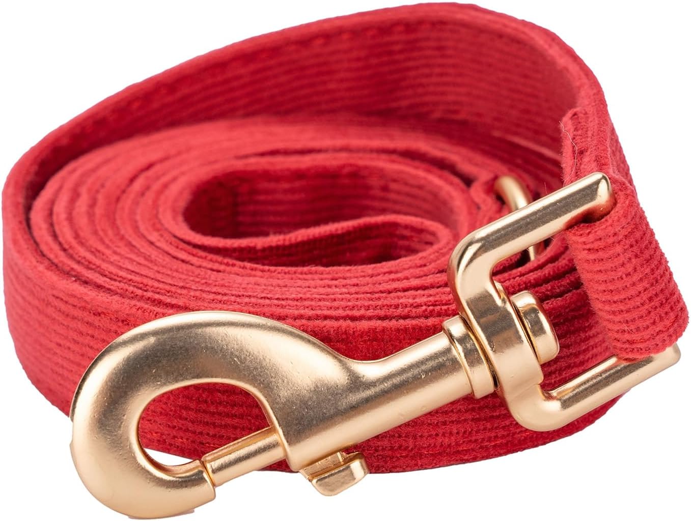 Thumbnail 6 de Petiry Cotton Dog Lead with Gold Star Print (150cm) – D-Ring for Poop Bag Holder