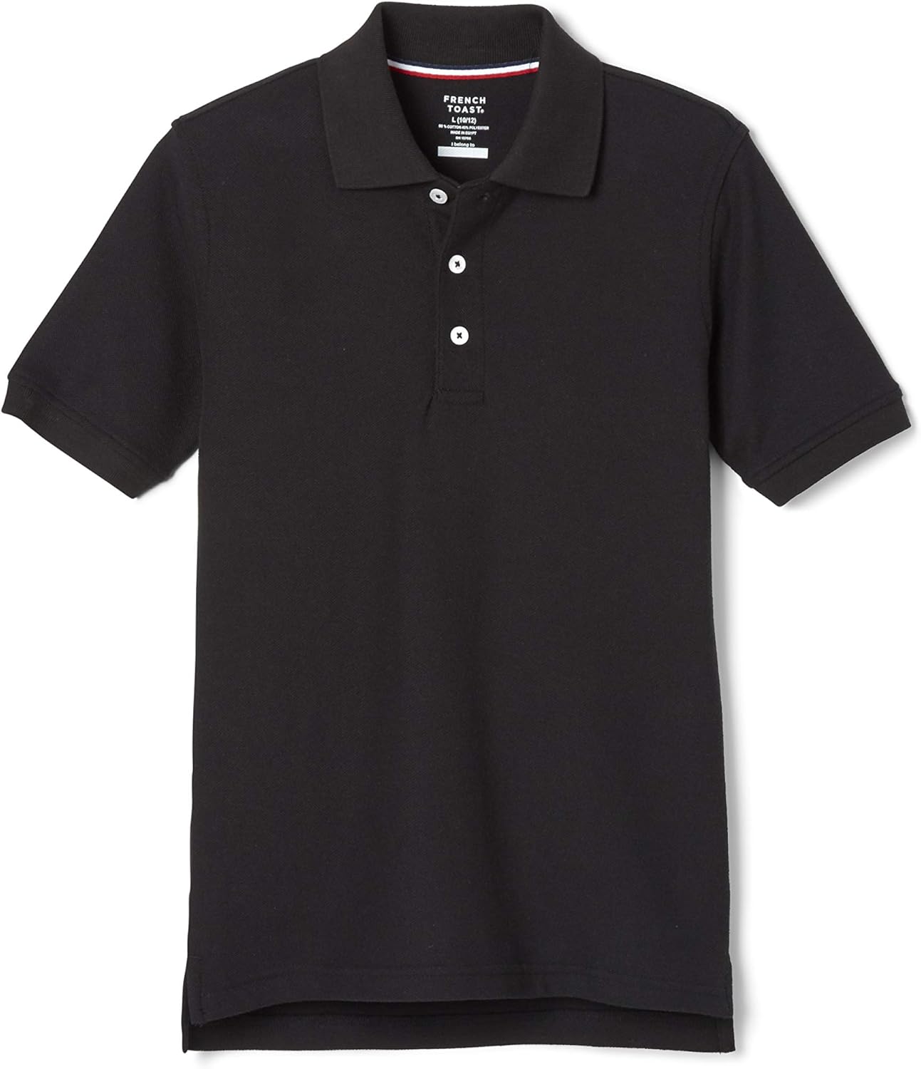 Detalle de Polo piqué à manches courtes French Toast pour enfant — noir, taille 8