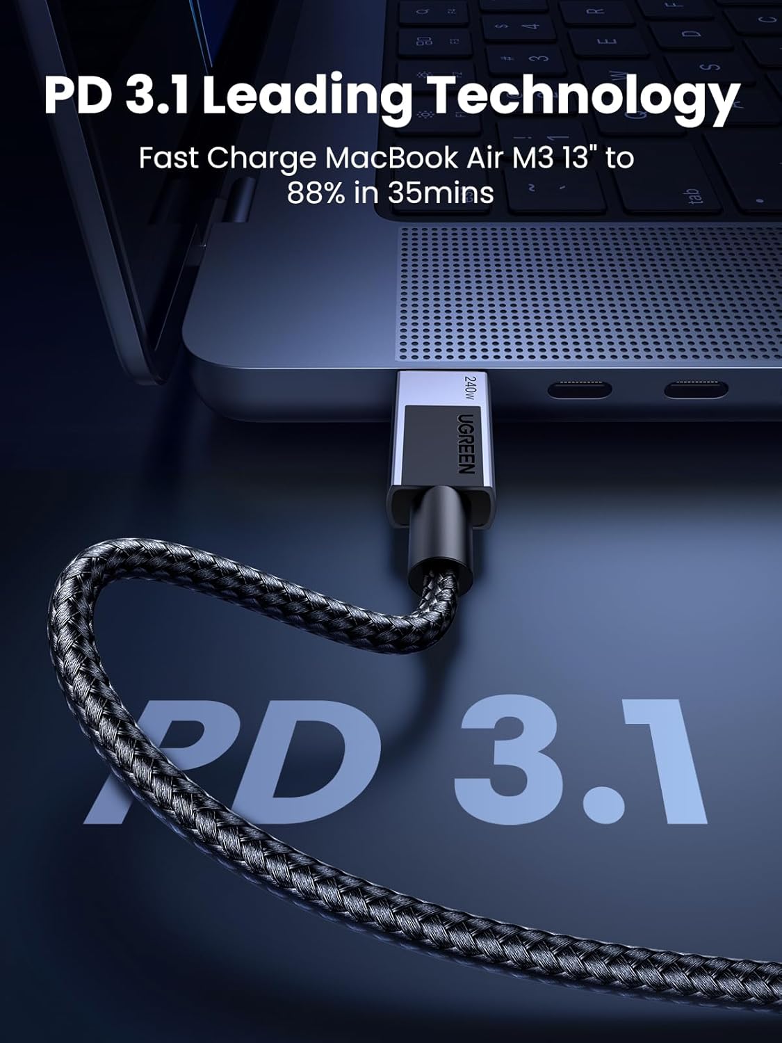 Thumbnail 2 de UGREEN 240W USB C to C Cable 1M