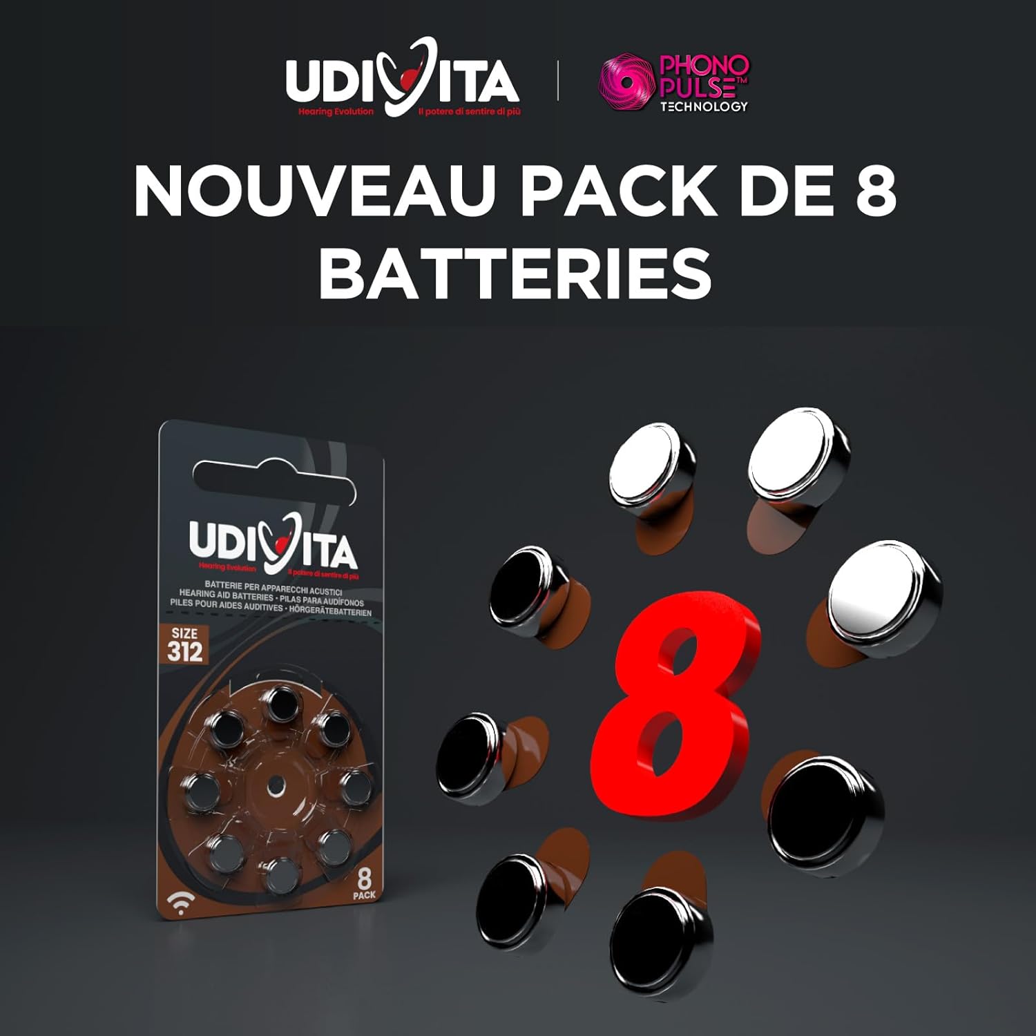 Thumbnail 1 de Udivita PR41 piles auditives 40
