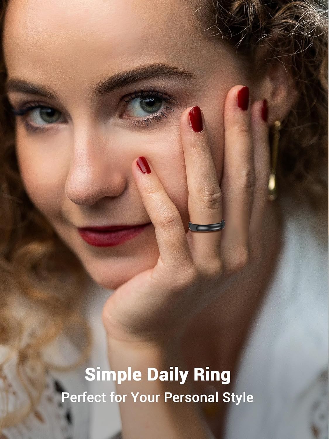 Thumbnail 3 de Bague PROSTEEL en acier inoxydable 316L et plaqué or, anneau simple (jusqu’à 8 mm) – Taille 47 à 69
