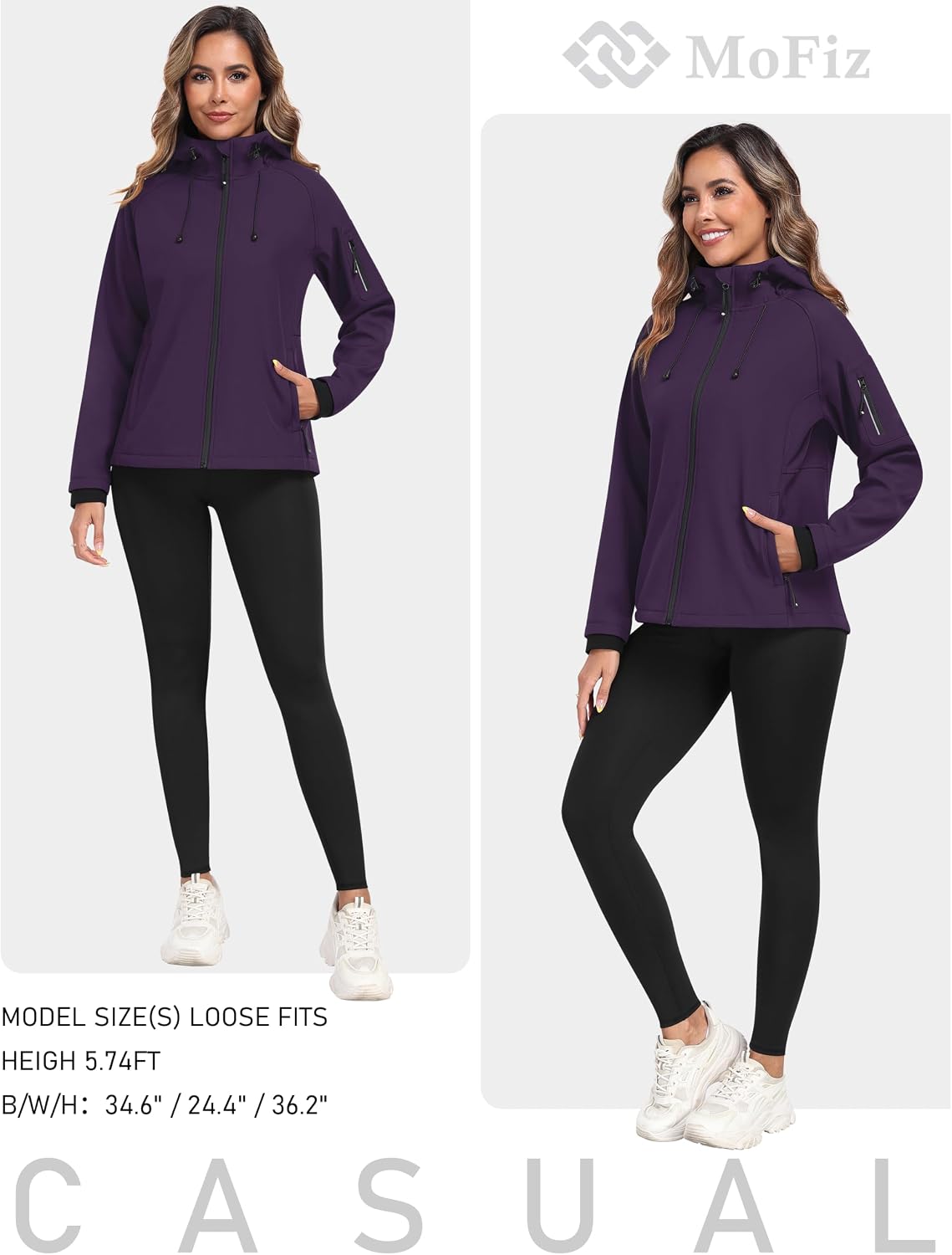Thumbnail 6 de MoFiz Women's Softshell Jacket with Fleece Lining