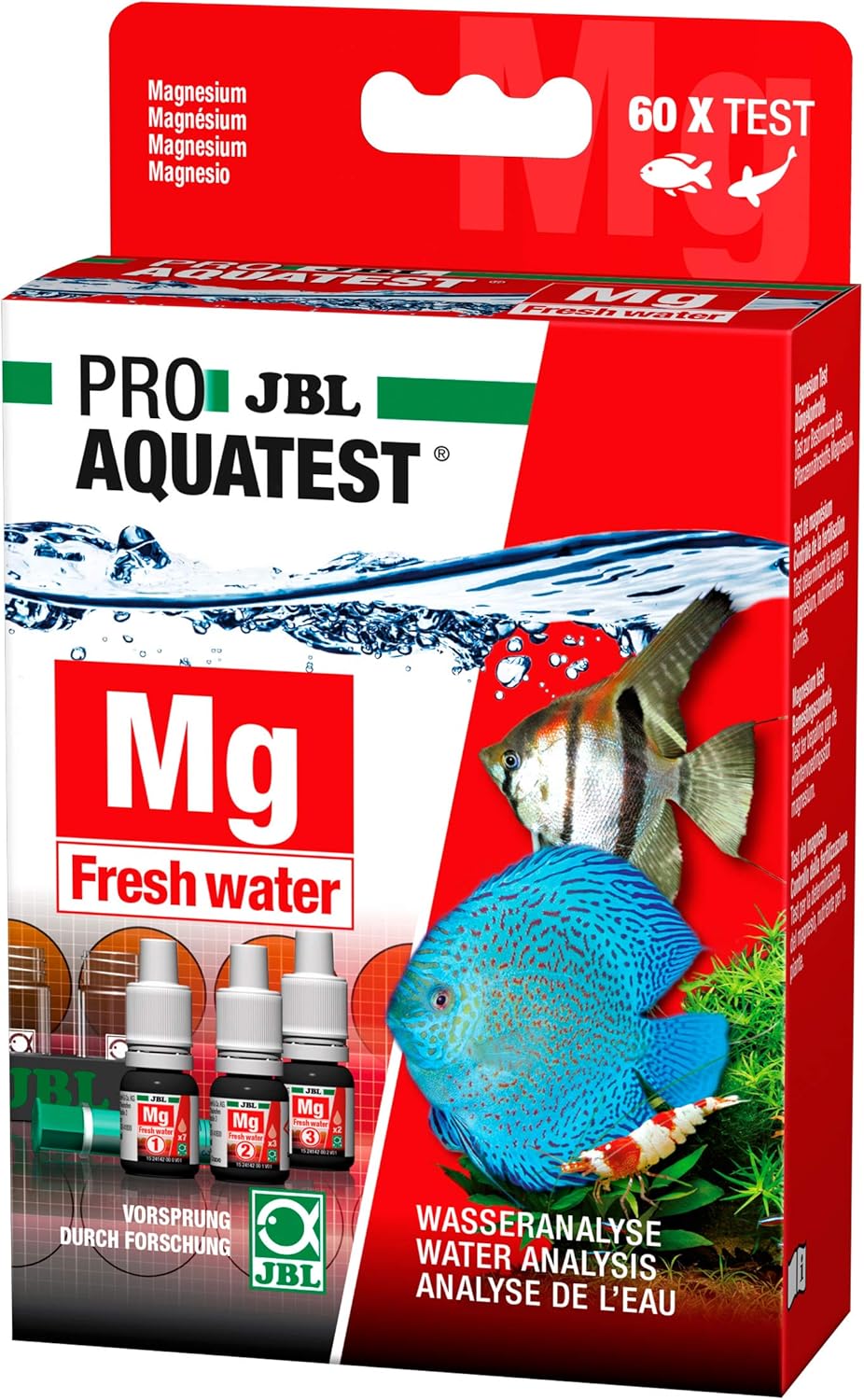 JBL Wassertest-Set ProAquaTest Mg Fresh Water – Präzise Magnesiummessung für Süßwasser-Aquarien