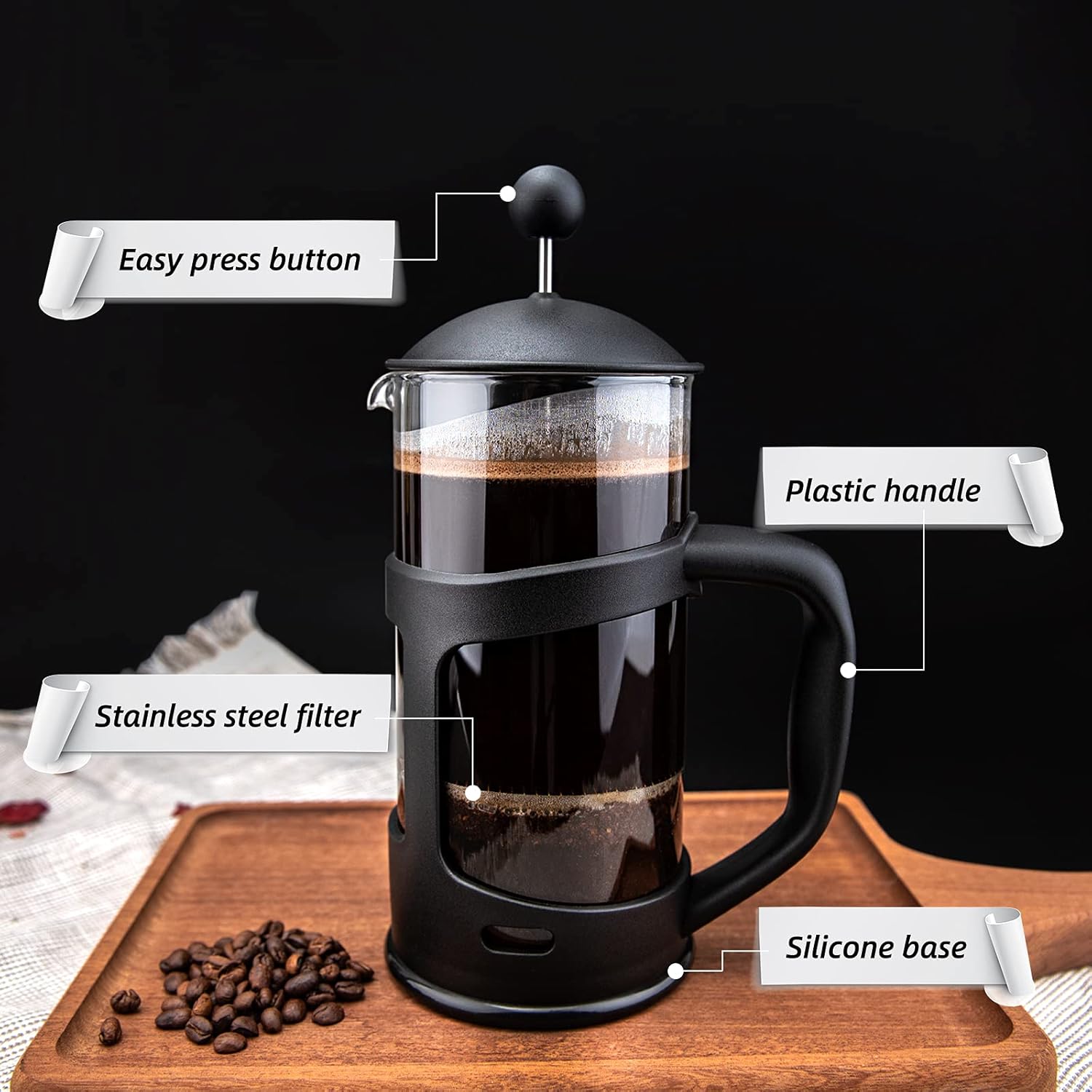 Detalle 2 de Rainbean Cafetiere 2 Cups French Press