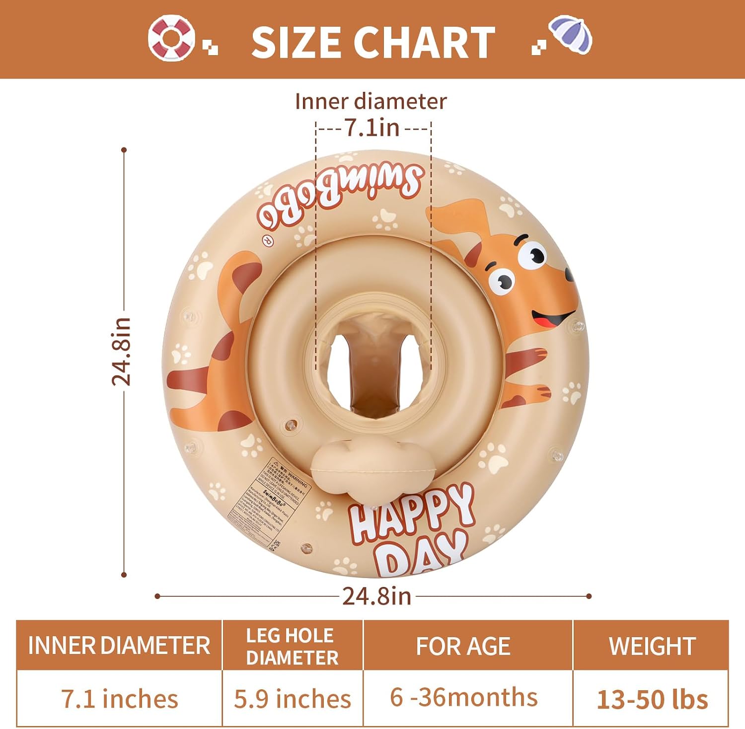 Thumbnail 4 de Swimbobo Inflatable Baby Float 6-36 Months