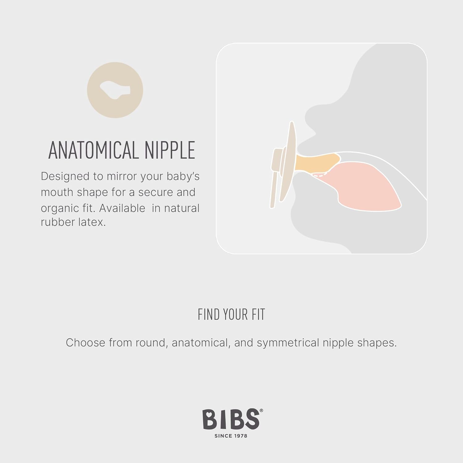 Thumbnail 2 de BIBS Colour Anatomical Soother 0–6 Months, 2-Pack