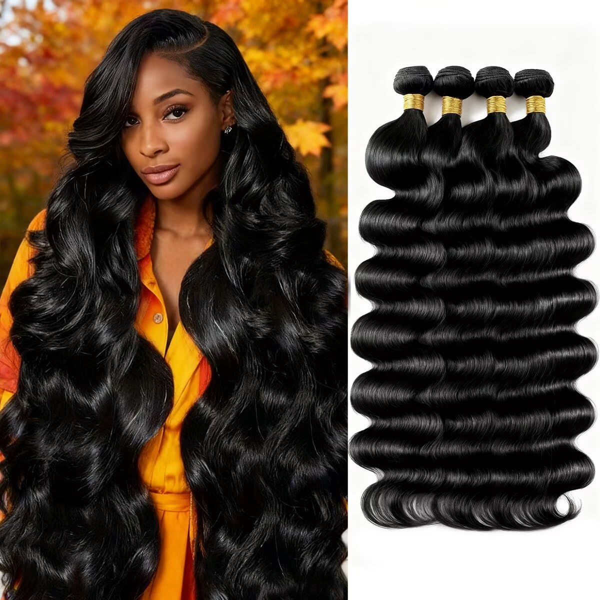 Detalle de 12A Human Hair Bundles 24 Body Wave 💇♀