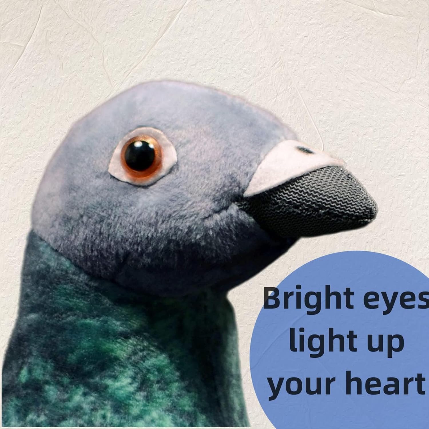 Detalle de lilizzzhoumax Pigeon Plush 9inch: Realistic Rock Dove Stuffed Toy