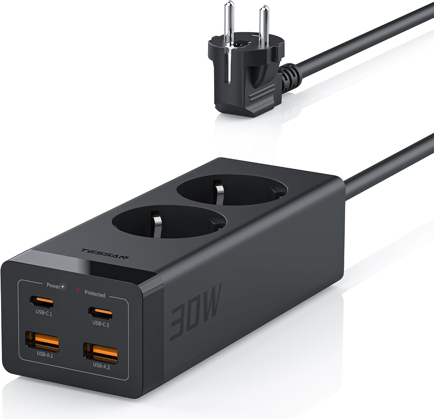 Detalle de TESSAN 30W USB C Steckdosenleiste