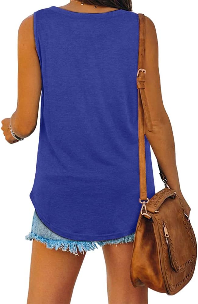 Thumbnail 3 de iChunhua Ladies Summer Vest Tank Top – Scoop Neck, Loose Fit, Sleeveless (S–XXL)