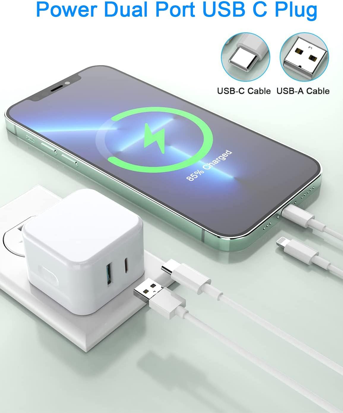 Thumbnail 3 de USB C Plug Fast Charge 2-pack for iPhone