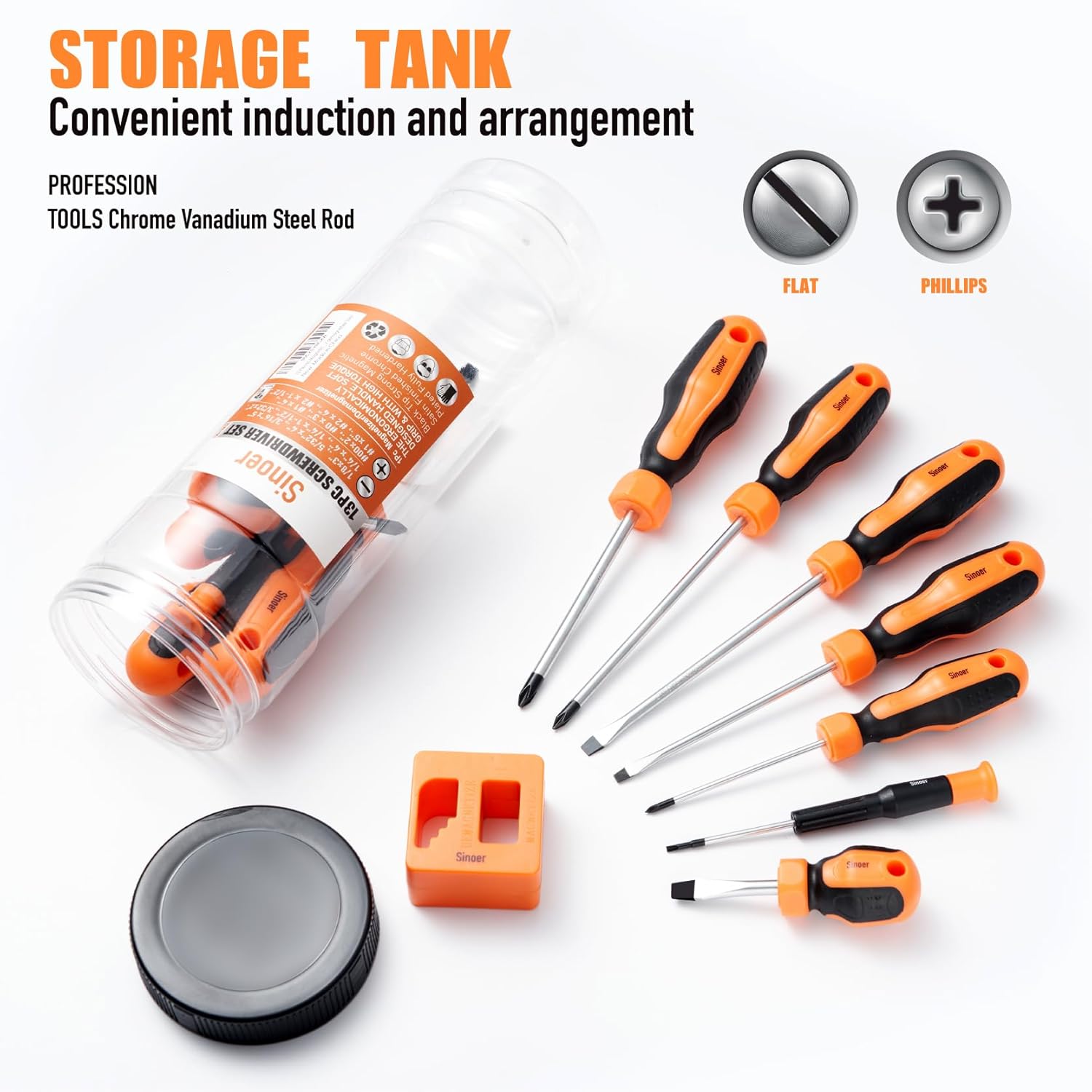 Thumbnail 2 de Juego de destornilladores magnéticos 13 piezas