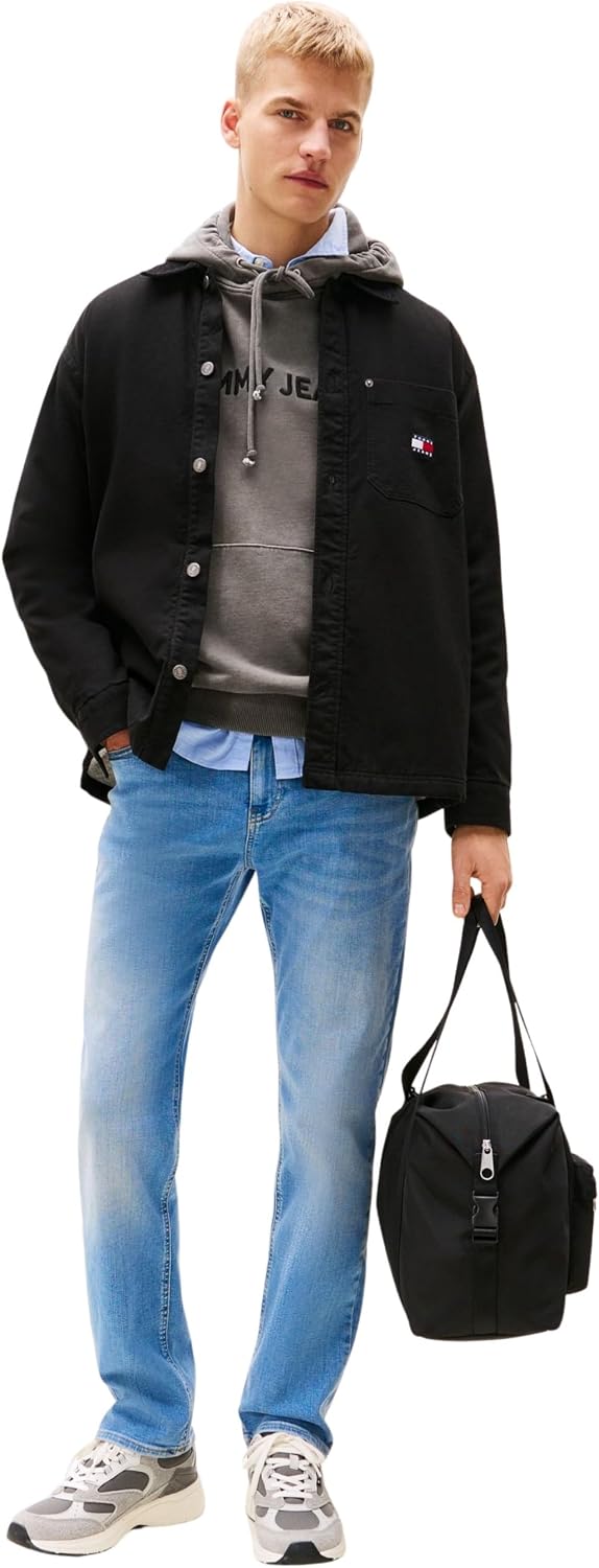 Detalle de Tommy Jeans Herren Jeans Ryan Slim Stretch im 5-Pocket-Style