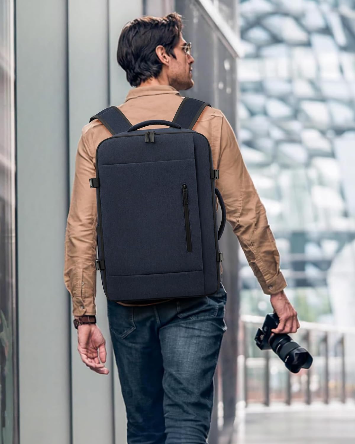 Thumbnail 5 de LOVEVOOK Handgepäck-Rucksack 45x36x20 cm (EasyJet kompatibel) für Laptop bis 15,6 Zoll – Dunkelblau