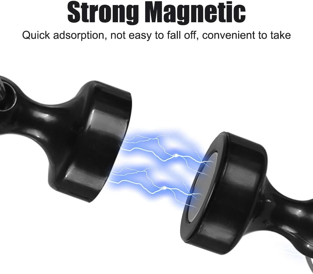 Detalle de Magnetic Carabiners: 2/4Pcs Magnetic Net Release Quick Release Keychains for Fishing, Camping, Hiking, Biking