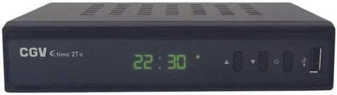 Detalle de CGV etimo 2T-C : récepteur/enregistreur TNT HD à double tuner (noir)