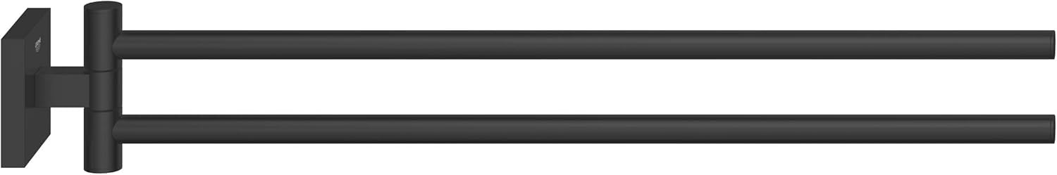 Detalle de GROHE Quickfix Start Cube Portasciugamani da Parete Nero Opaco, 438 mm