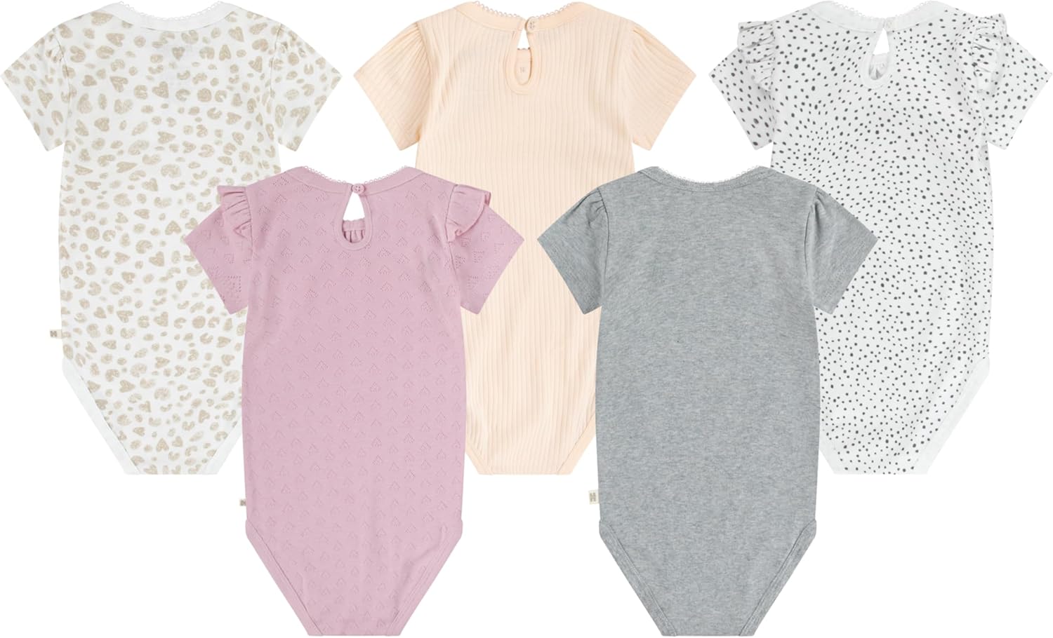 Thumbnail 1 de Lot de 5 bodies HUGGIES Little Hugs en coton biologique certifié