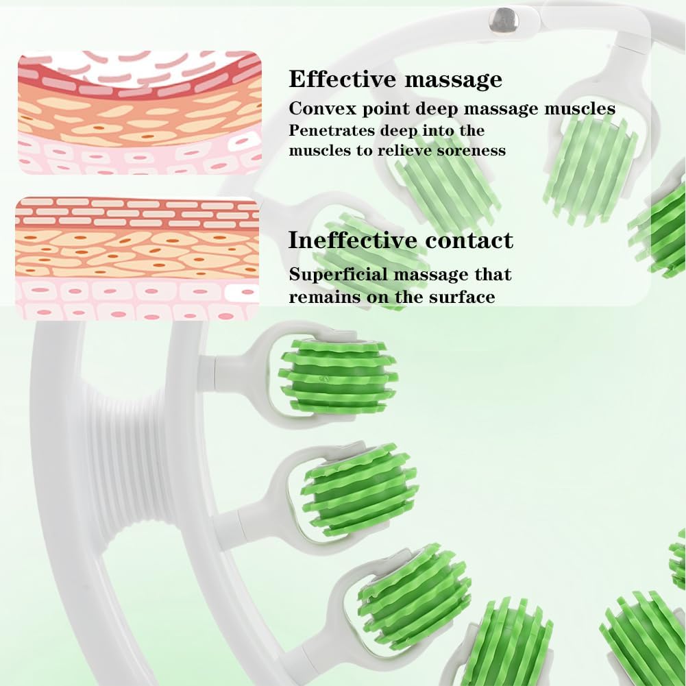 Thumbnail 2 de Cellulite Massagegerät Anti-Cellulite Massageroller mit abnehmbaren Massageköpfen (Faszienrolle) – für Beine, Po, Arme & Bauch