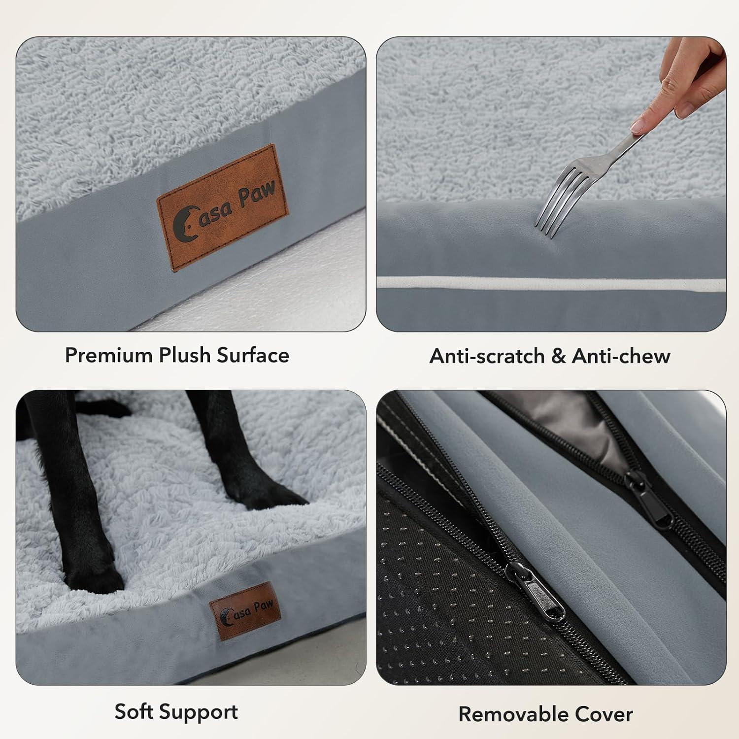 Detalle 2 de Casa Paw Orthopedic Dog Bed 36x27 in