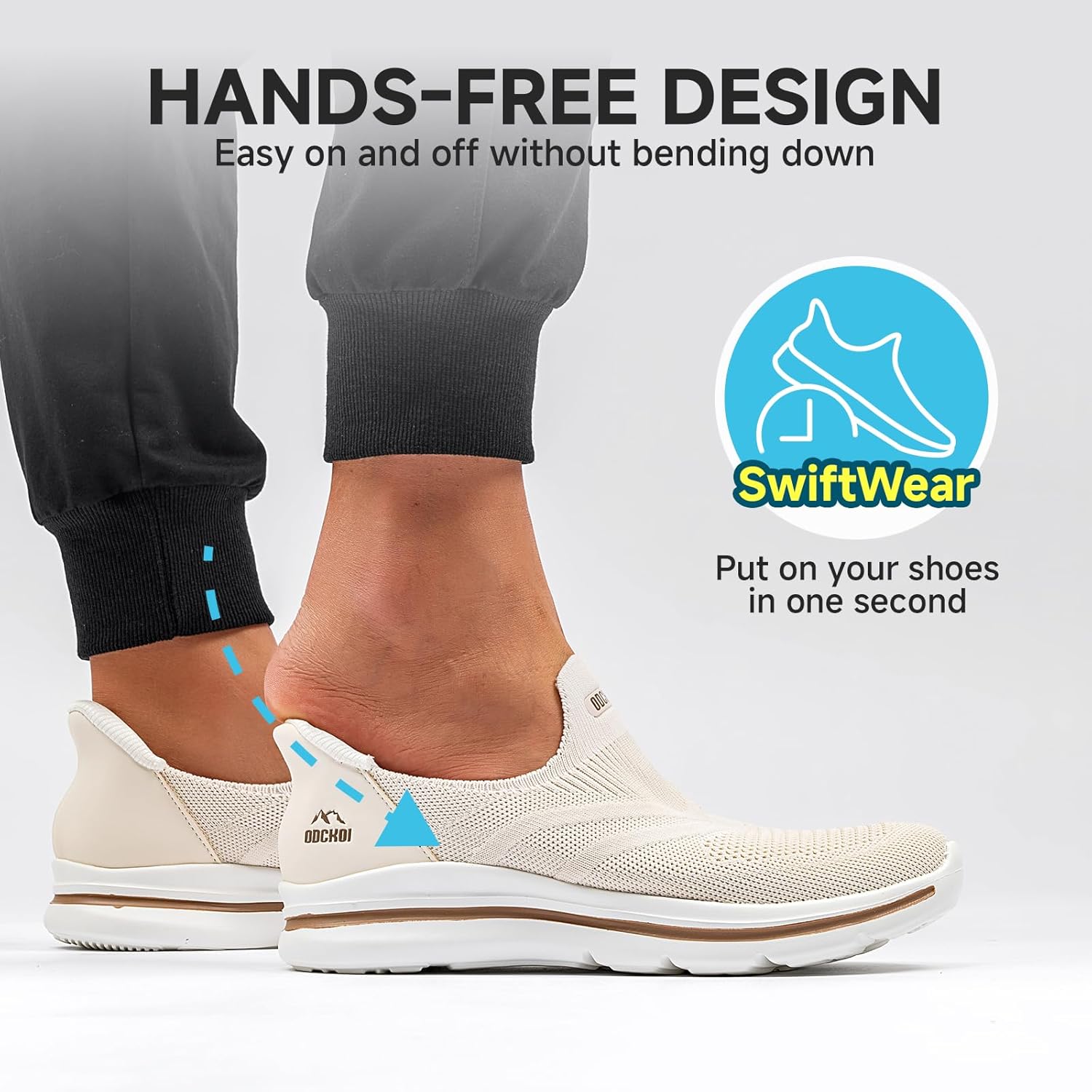 Thumbnail 1 de ODCKOI Slip On Sneaker Herren Leichtgewichtig