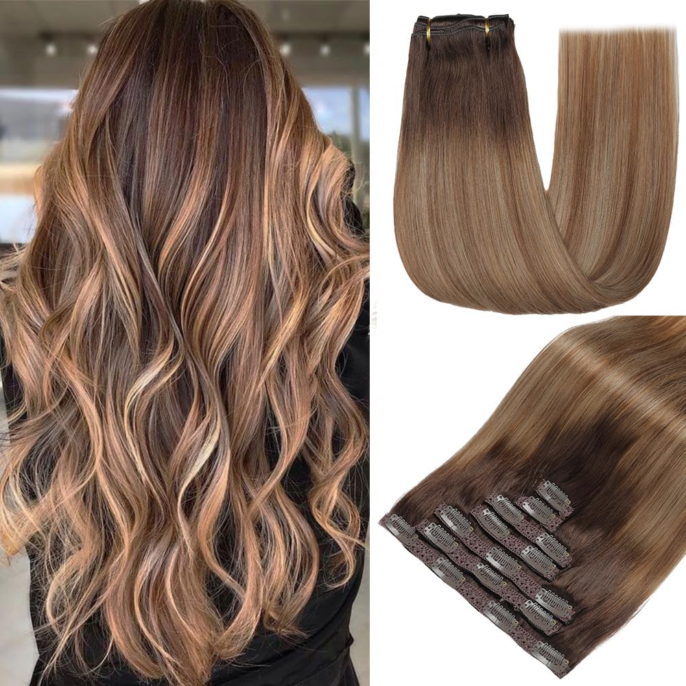 Detalle de GUDOZO Clip in Echthaar 55 cm 120 g