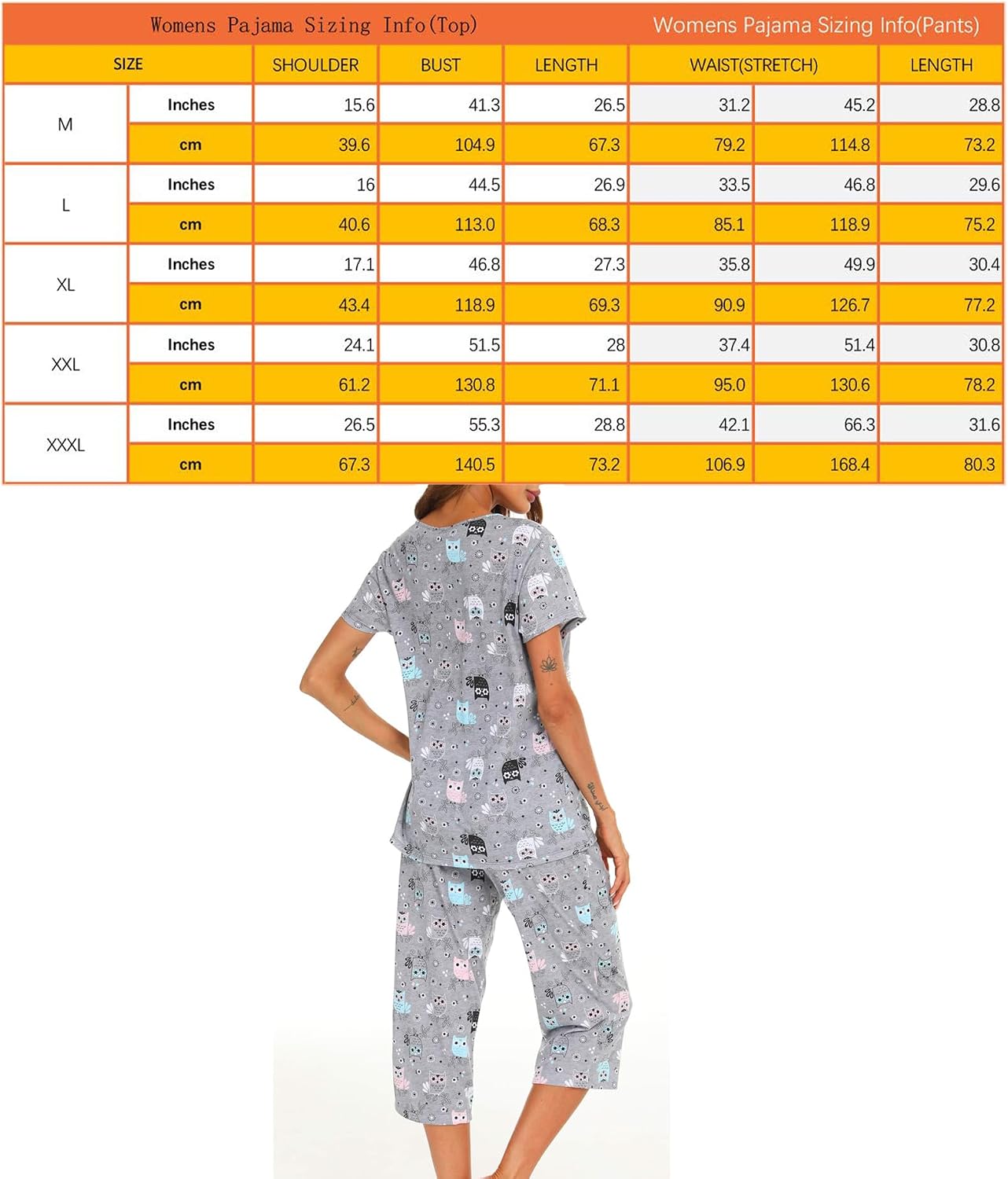 Thumbnail 1 de MIA LUCCE Schlafanzug Damen Baumwolle S-XXL