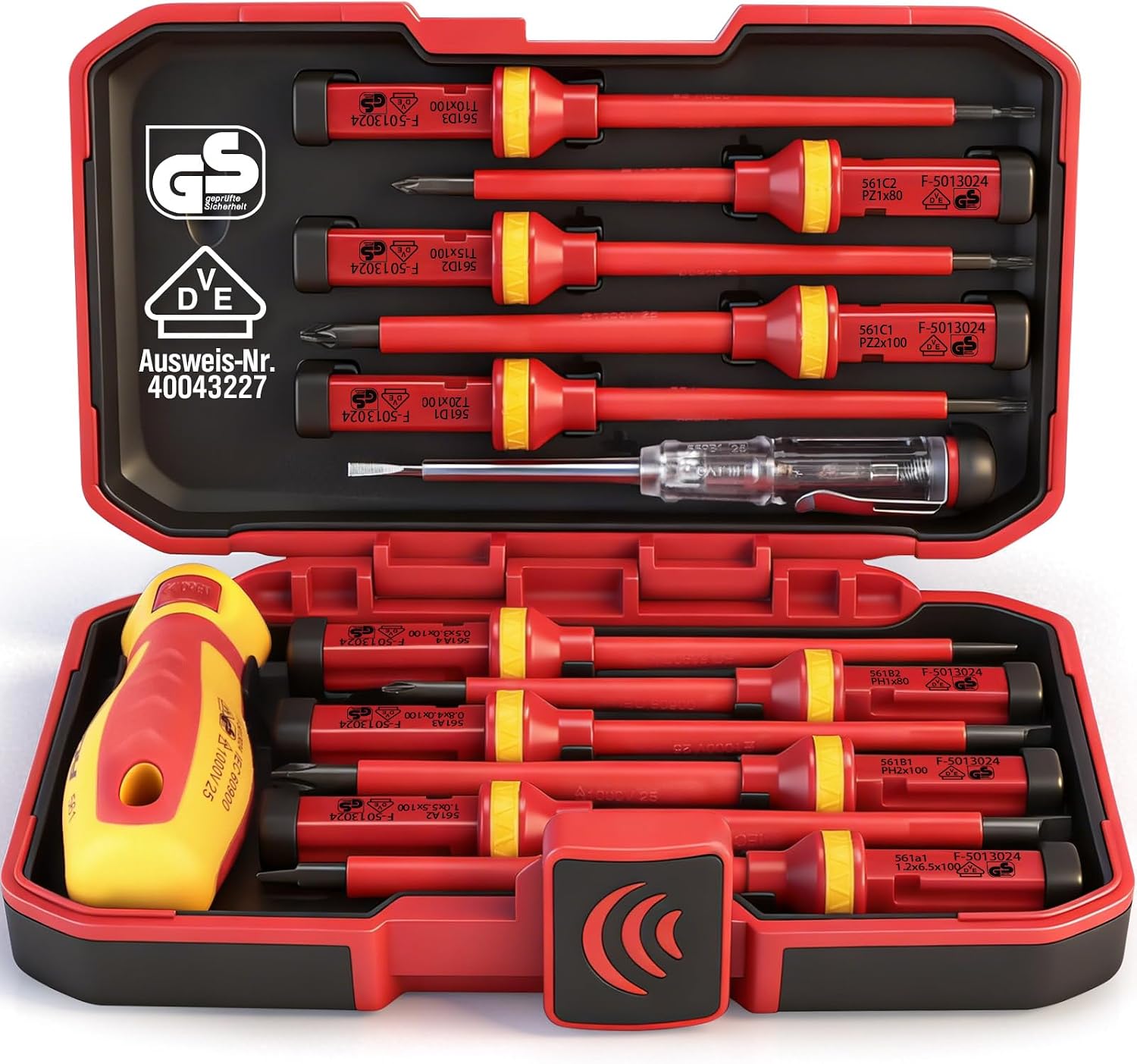 Detalle de SEDY 94310 13-Piece Insulated Screwdriver Set with Magnetic Tips