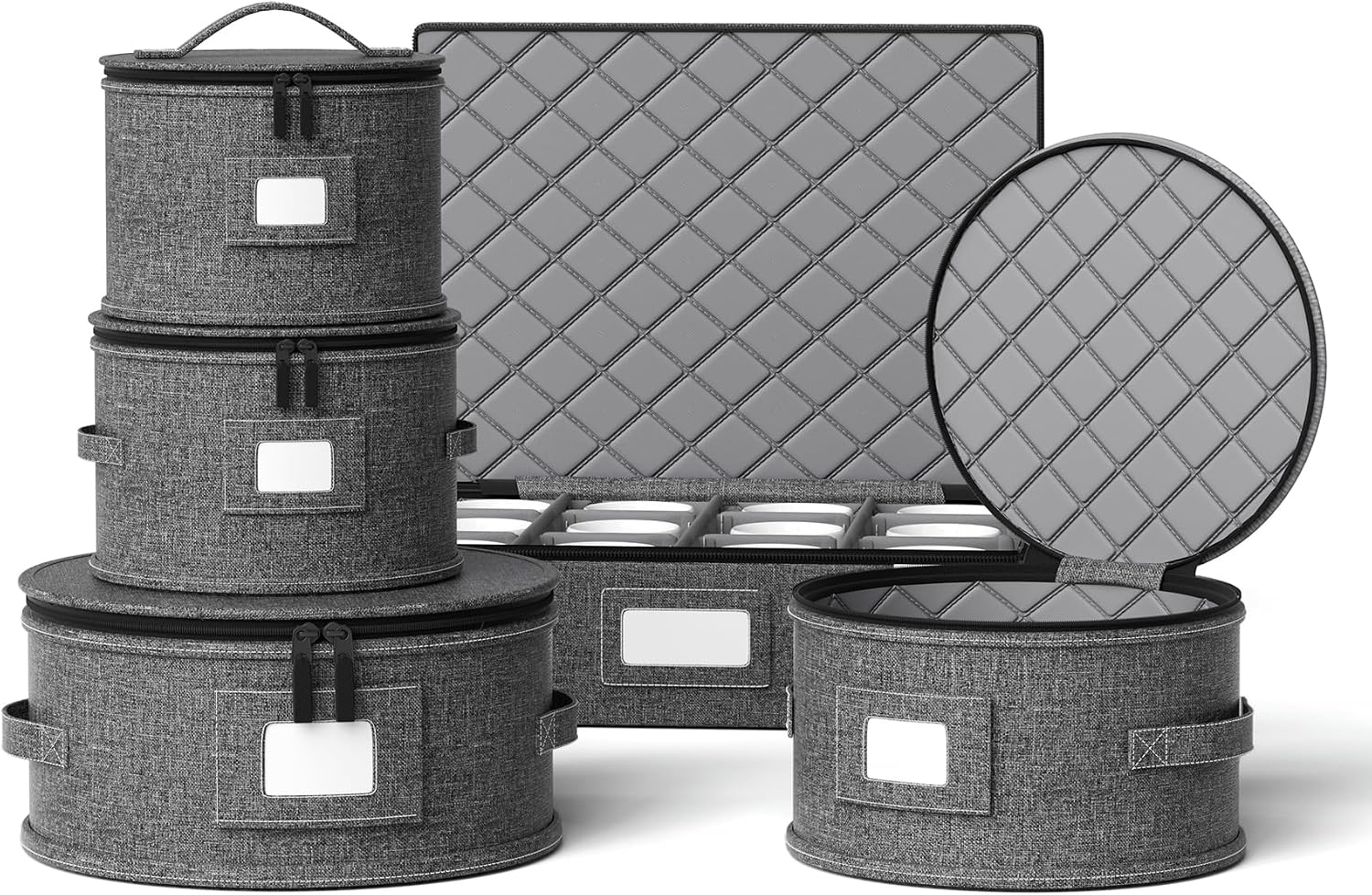 Detalle de China Storage Containers 5-Piece Hard Shell Dinnerware Box 🍽