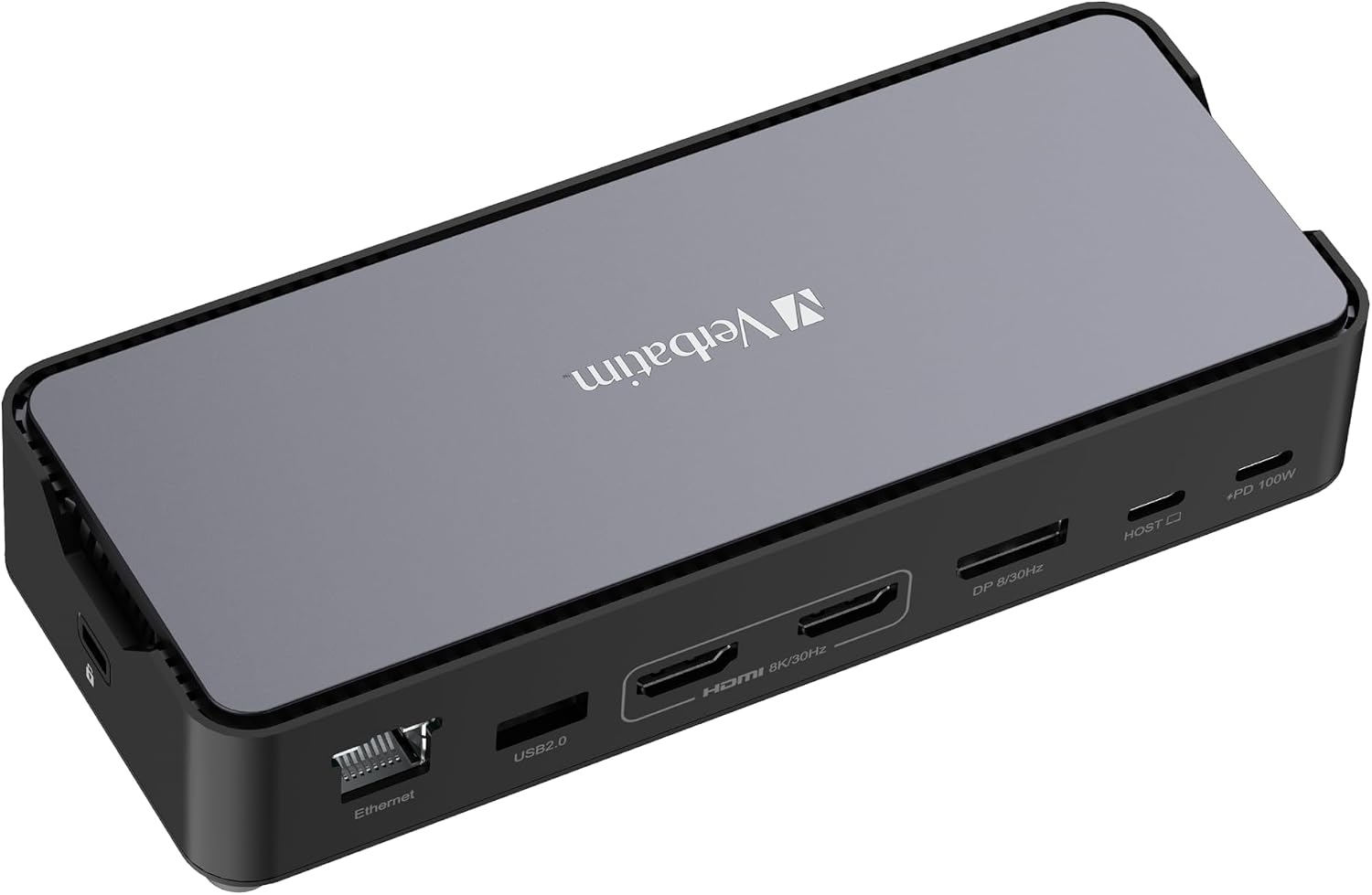 Detalle de Verbatim 32171 stacja dokująca USB-C Pro 15 w 1, PD 80 W, HDMI 8K