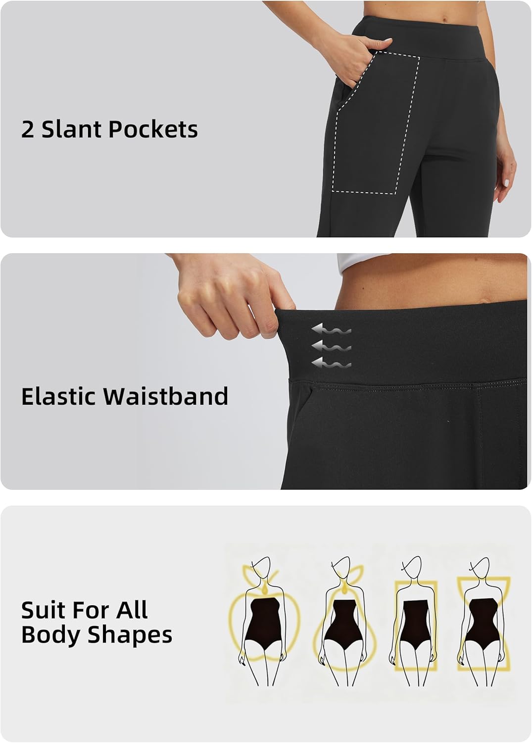 Thumbnail 4 de Libin Women's Golf Pants Stretchy Casual Travel Pant 7/8 Ankle with 4 Pockets