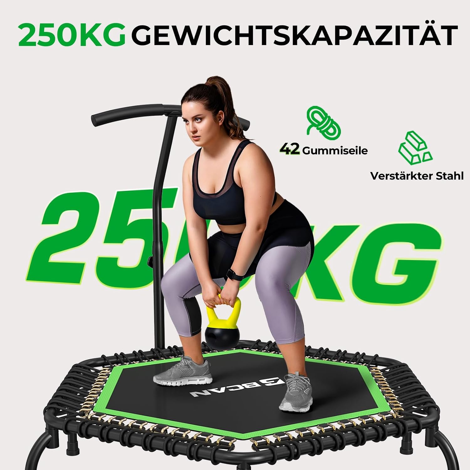 Detalle 1 de BCAN Trampolin Indoor 122 cm