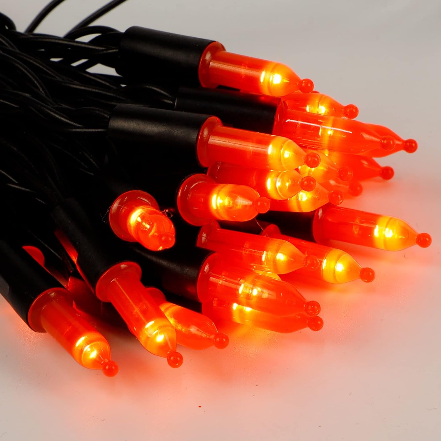 Detalle de WATERGLIDE Orange 2-Pack LED String Lights, 16-Foot, 8 Modes