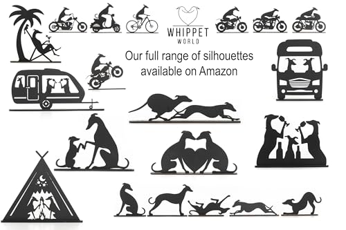 Detalle 2 de Acrylic Whippet/Greyhound Silhouette Ornaments – Set of 5