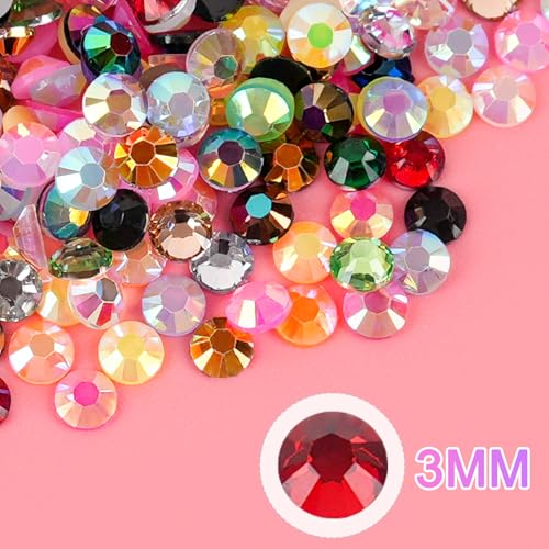 Thumbnail 4 de CANVALITE 40000Pcs 40 Colors Resin Jelly Rhinestones for Bedazzling Kit