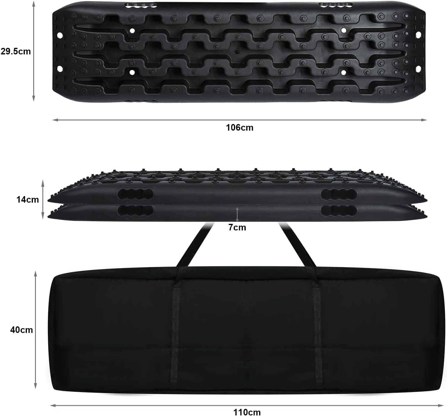 Detalle 2 de SAILUN Heavy Duty Traction Aid Boards 10T recovery mats
