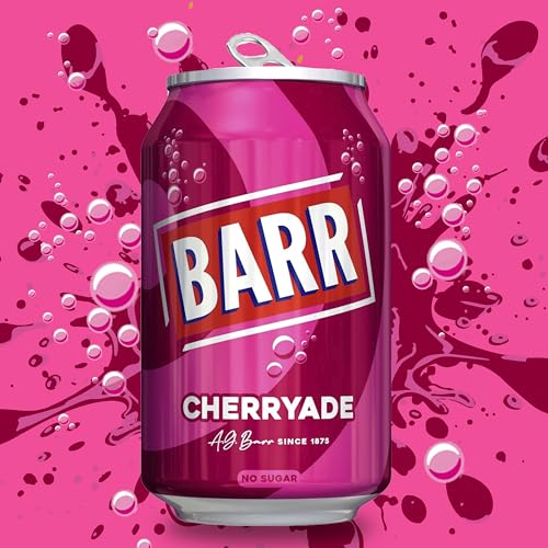 Thumbnail 2 de Barr Cherryade Zero Sugar Sparkling Soft Drink – 24 x 330ml Cans