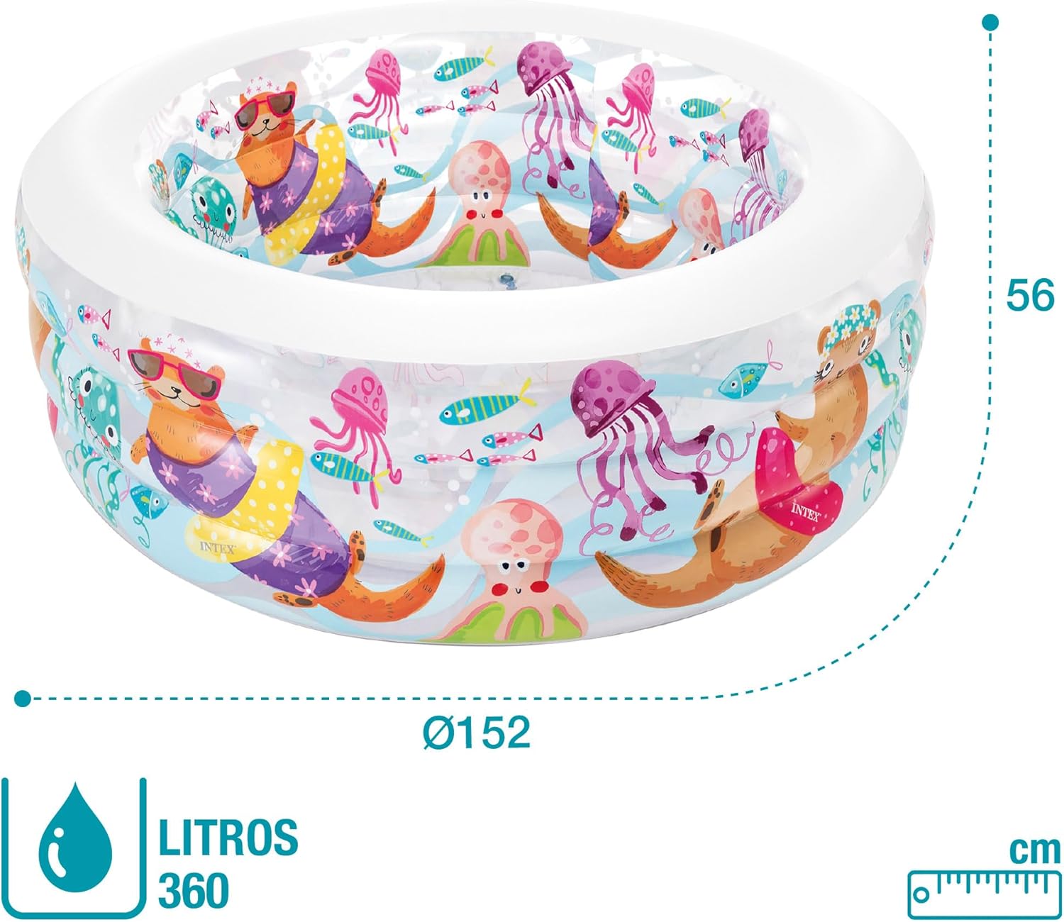 Thumbnail 4 de Intex Aquarium Pool 152x152x56 cm