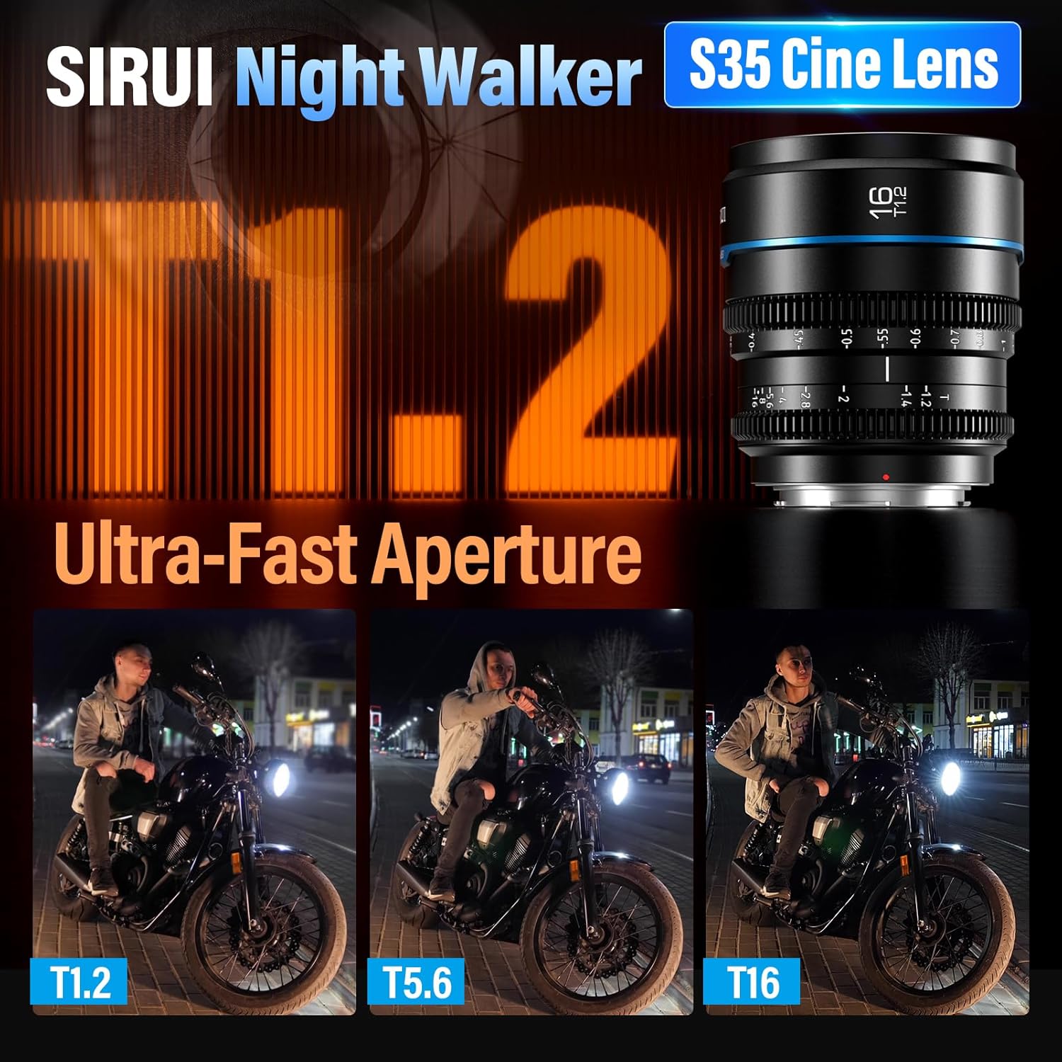 Detalle de Sirui MS16E 16mm T1.2 obiettivo cine grandangolare