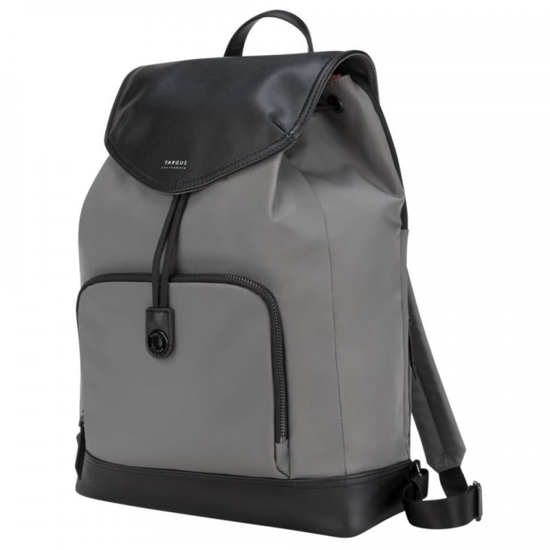 Detalle 2 de Targus Newport Drawstring Mochila Gris para Portátil 15