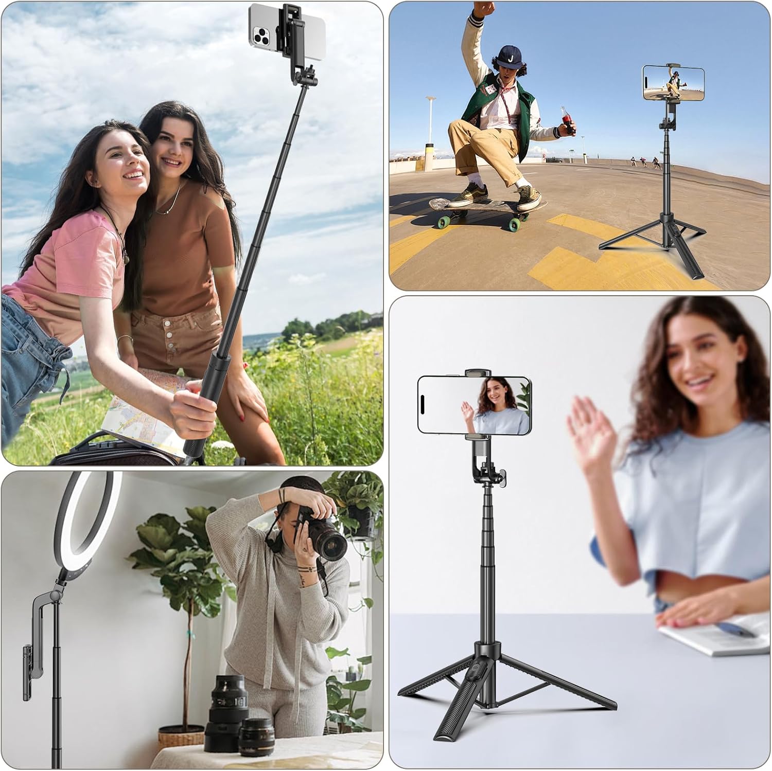 Thumbnail 6 de Selfie Stick Travel Tripod 50 in