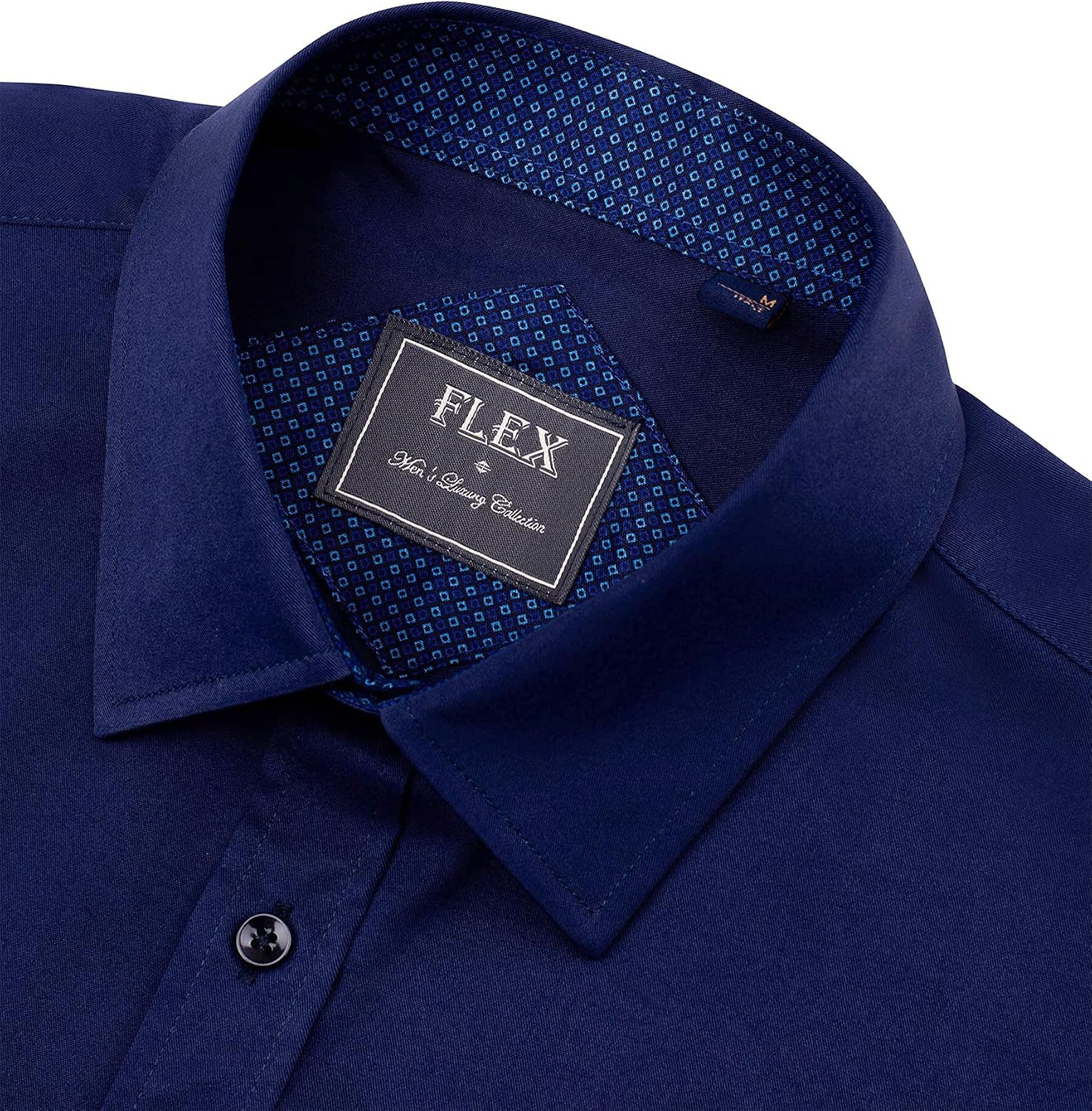 Detalle de J.VER Men's Short Sleeve Dress Shirt Non Iron Stretch – Regular Fit