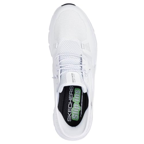 Detalle de Skechers Glide-Step Pro Herren-Turnschuhe, White Mesh/Hotmelt, EU 42