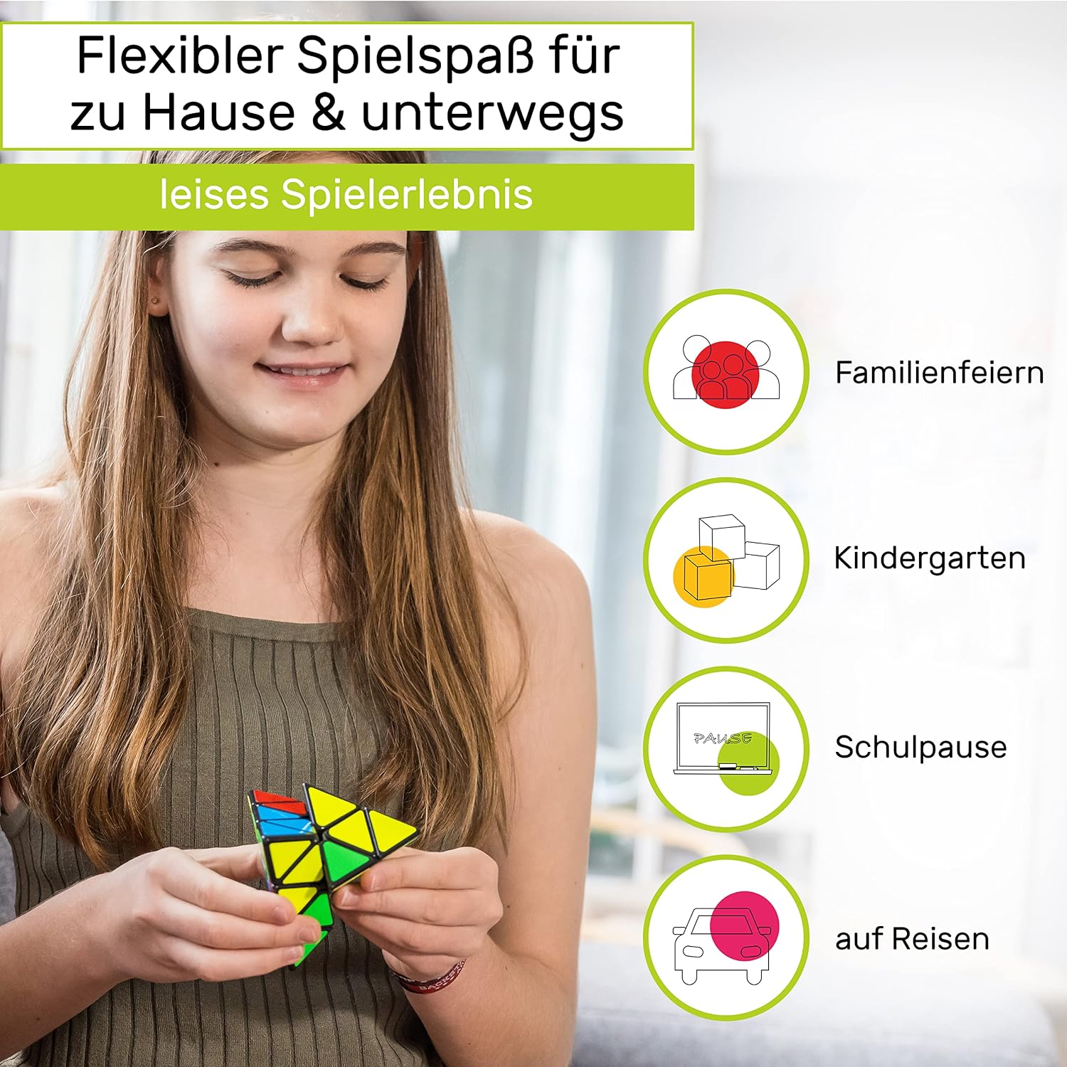 Detalle 2 de Zauberwürfel Pyraminx Pyramide Speedcube von CUBIDI