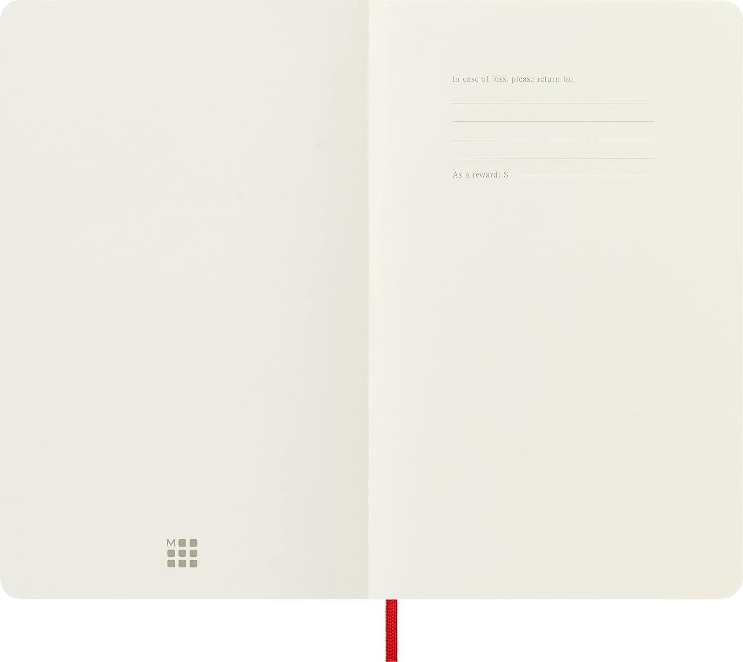 Thumbnail 4 de Moleskine Carnet de Notes Classique - Papier Blanche, Couverture Souple, Elastique, Rouge Écarlat – Grand Format 13 x 21 cm (192 pages)