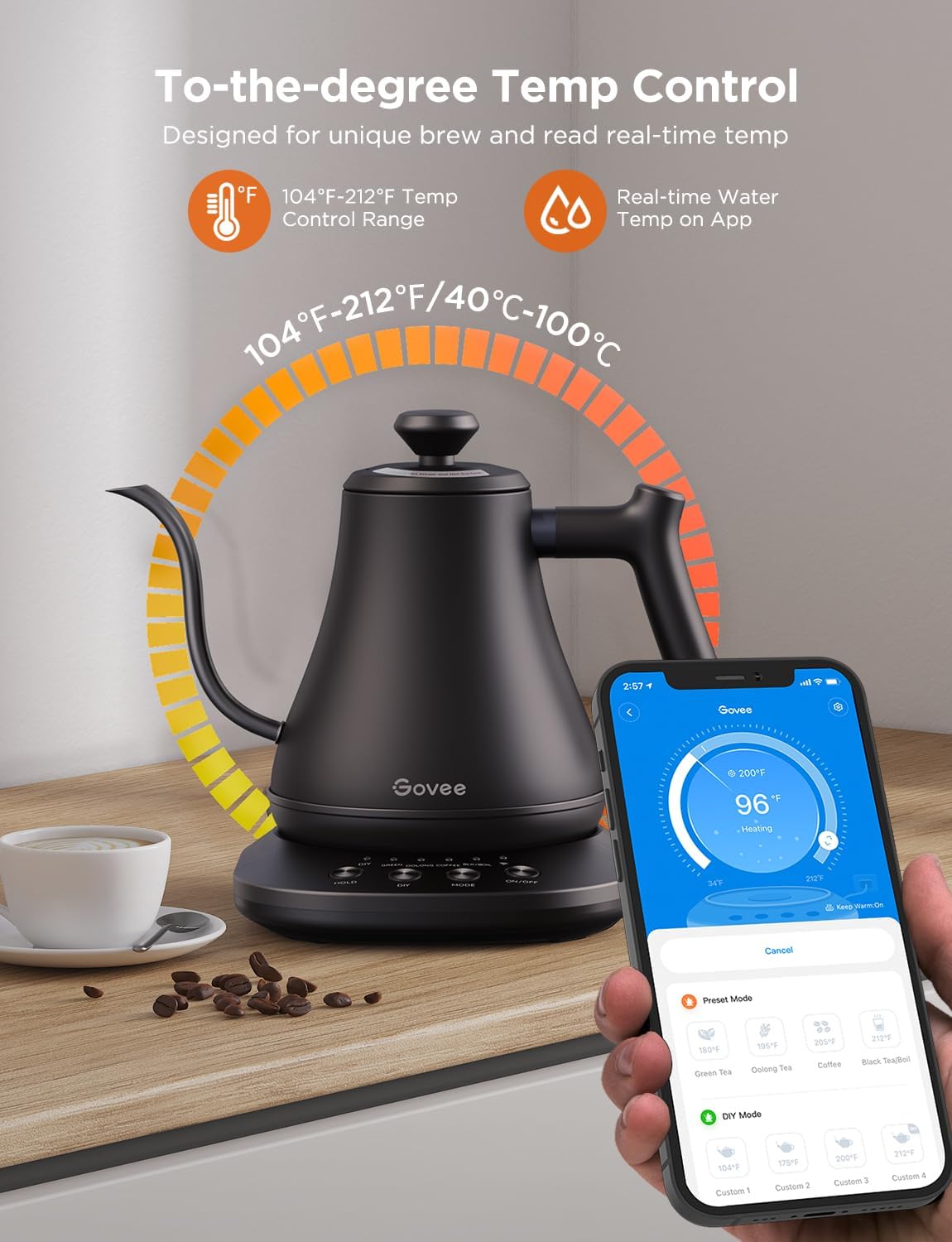 Detalle 2 de Govee Smart Electric Kettle 0.8L