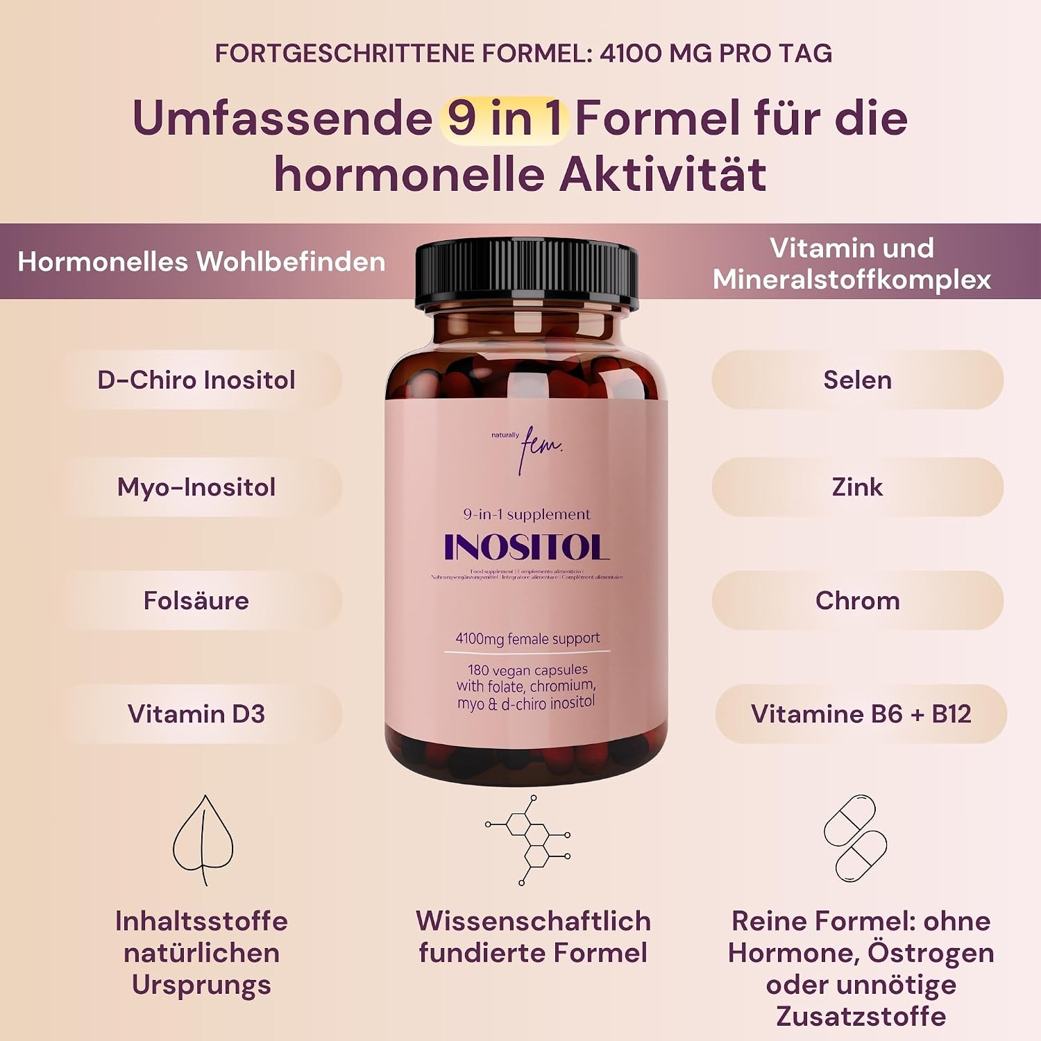 Thumbnail 2 de Myo- & D-Chiro-Inositol Komplex 4100 mg 360 Kapseln