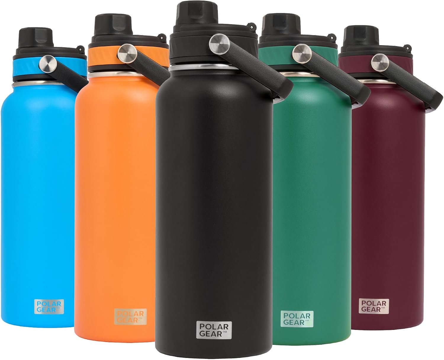 Thumbnail 1 de Polar Gear Hydra Venture 1L Stainless Steel Water Bottle (Black)